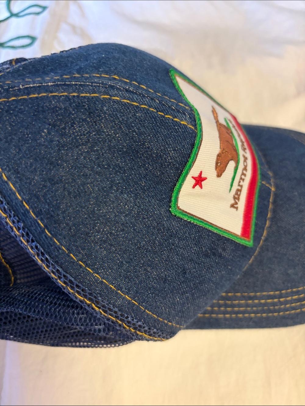 Marmot Blue Denim graphic Hat - Picture 5 of 5